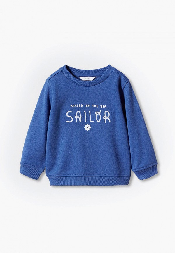 

Свитшот Mango Kids, Синий, CAPTAIN