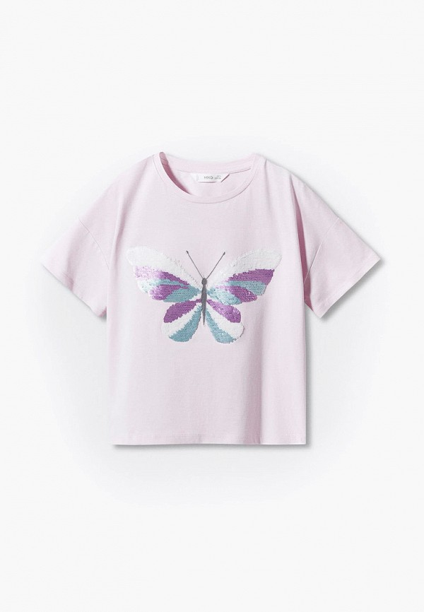 

Футболка Mango Kids, Розовый, MAGIC