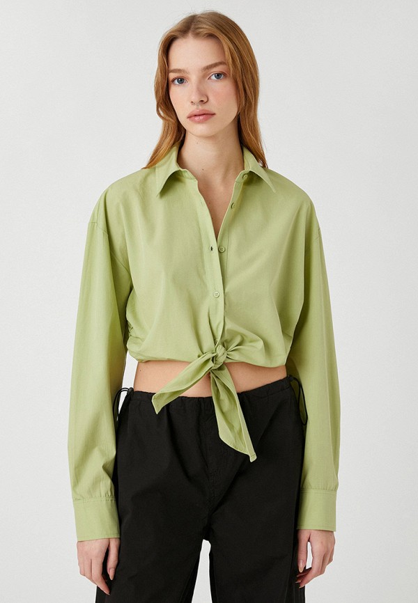 Рубашка Koton зеленого цвета
