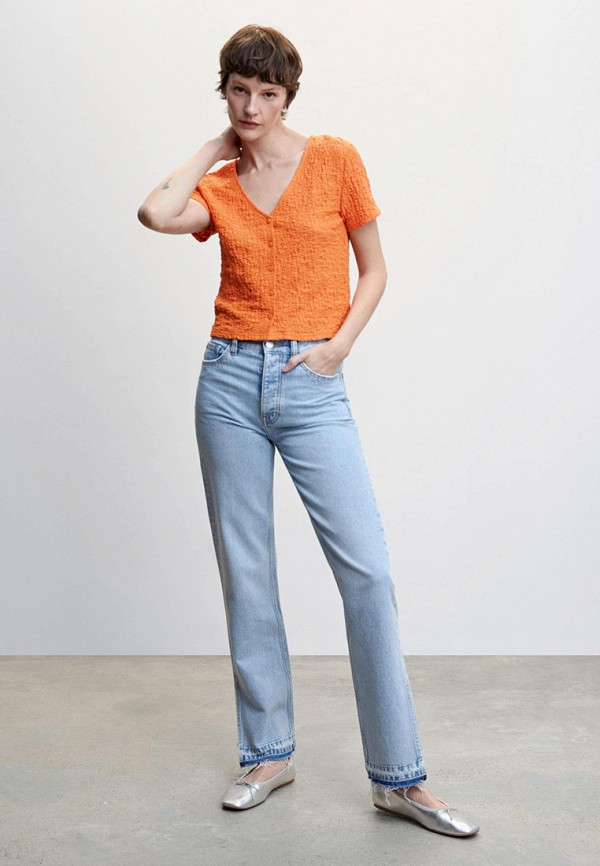 Кардиган Mango оранжевый, размер 48, фото 2