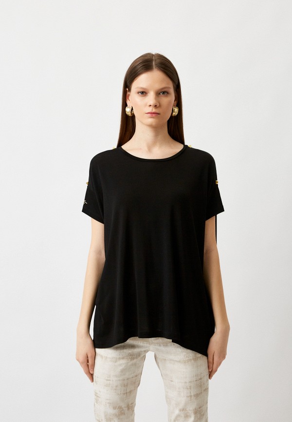 Блуза Angelo Marani черного цвета