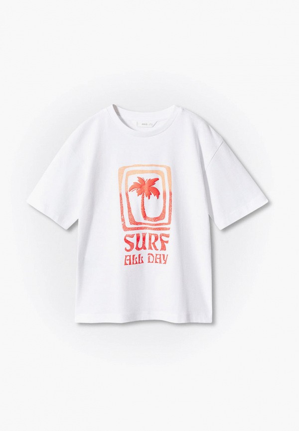 

Футболка Mango Kids, Белый, SHADE