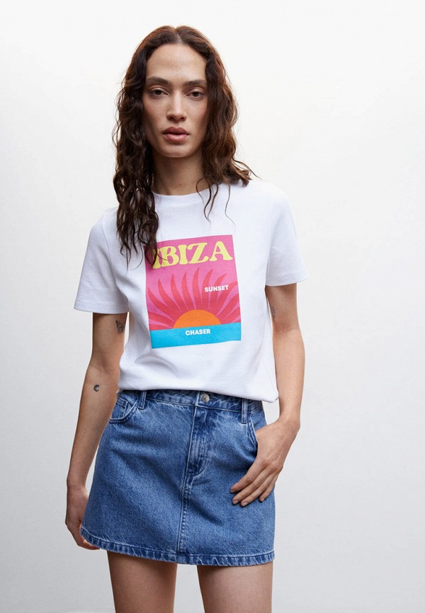 

Футболка Mango, Белый, RIN