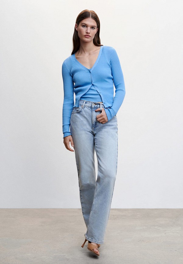 Кардиган Mango голубой, размер 42, фото 2