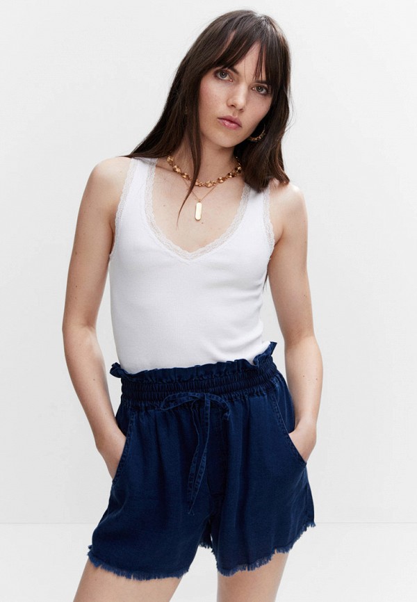 

Майка Mango, Белый, LACE