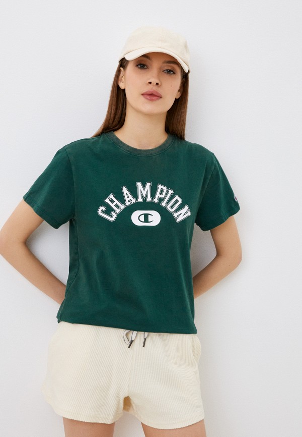 

Футболка Champion, Зеленый, CLASSIC TEE - VINTAGE WASH