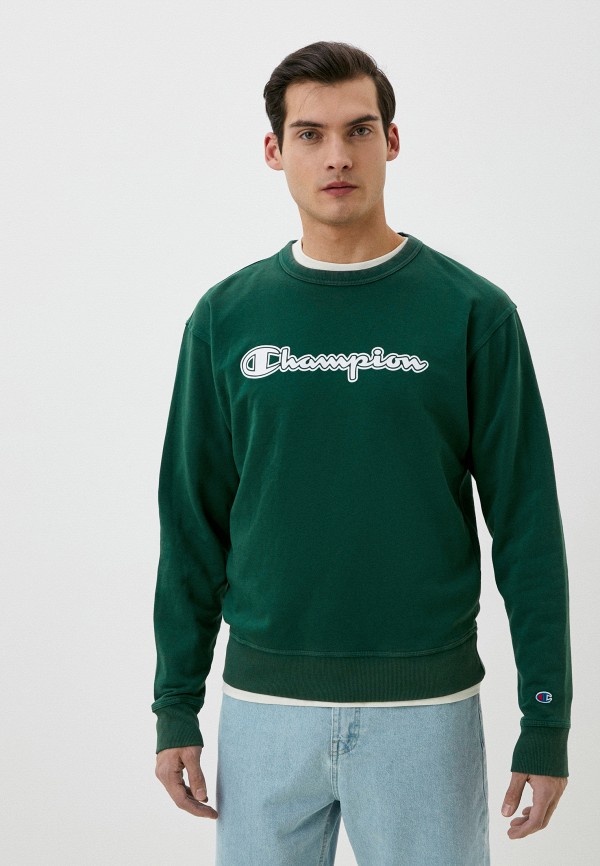 

Свитшот Champion, Зеленый, VINTAGE WASH VARSITY CREW