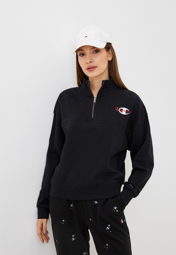 

Олимпийка Champion, Черный, CAMPUS FRENCH TERRY QUARTER ZIP