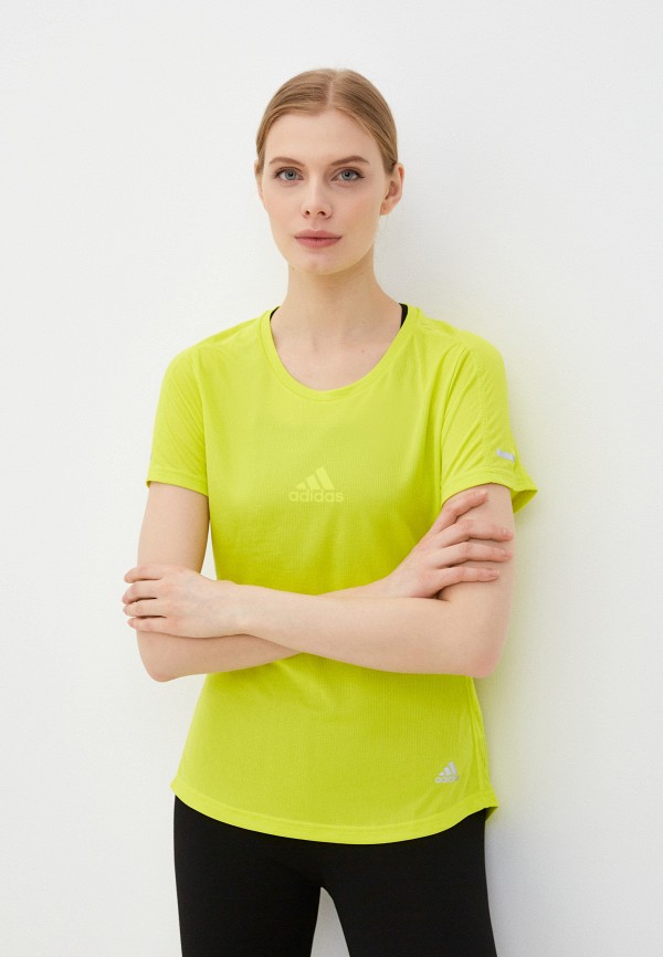 

Футболка спортивная adidas, Зеленый, RUN IT TEE W