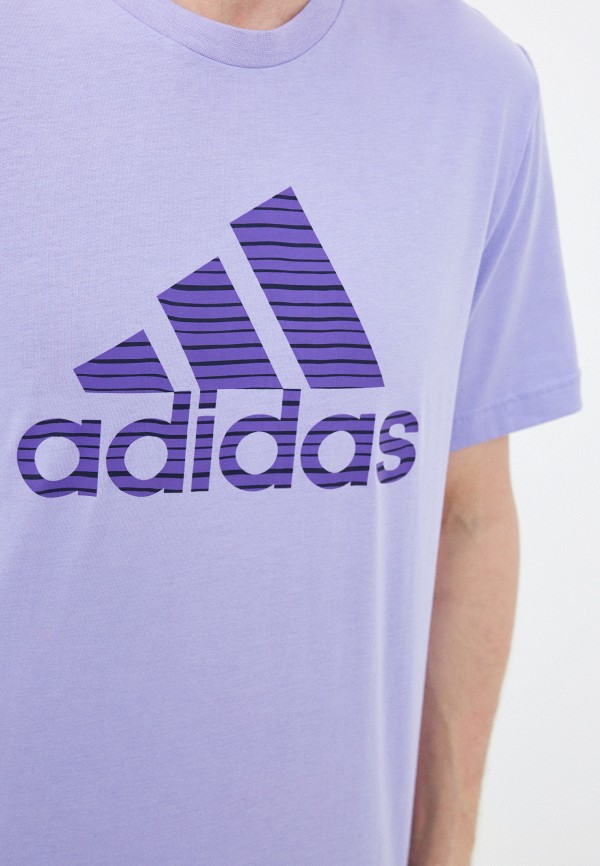 Футболка adidas фиолетовый, размер 40, фото 3
