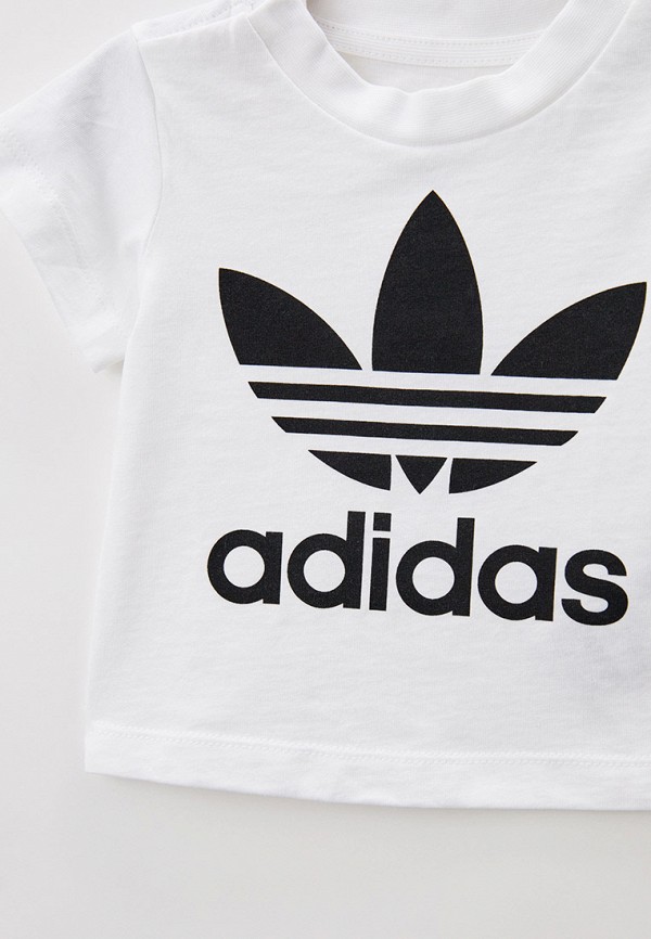 Футболка adidas Originals белый, размер 104, фото 3