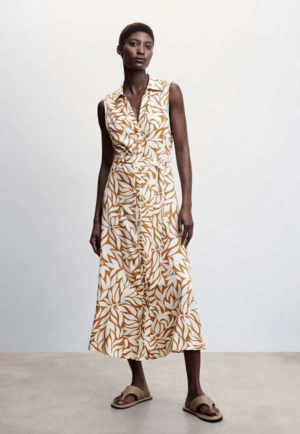 

Платье Mango, Бежевый, APPLE2