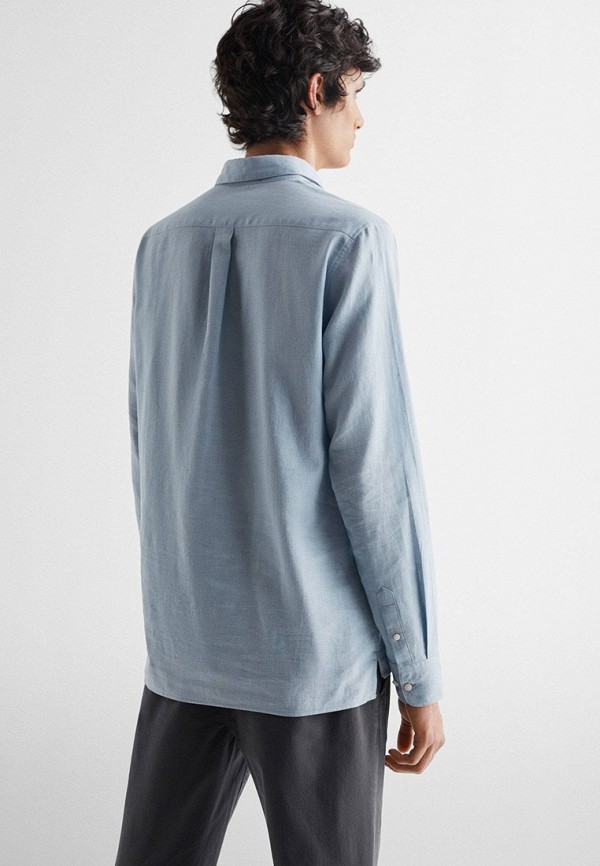 Поло Mango Kids голубой, размер 168, фото 4