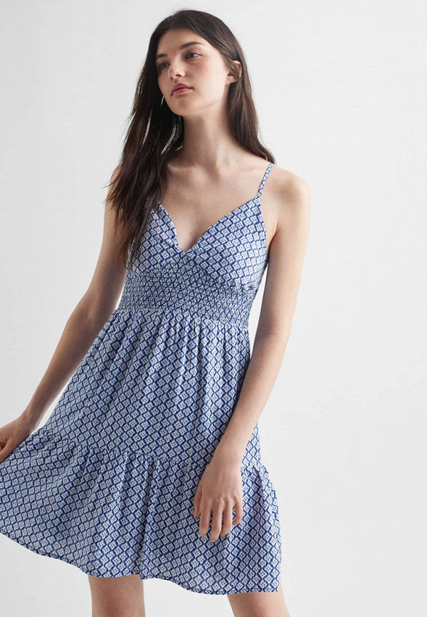 Сарафан Mango Kids голубой, размер 168, фото 2