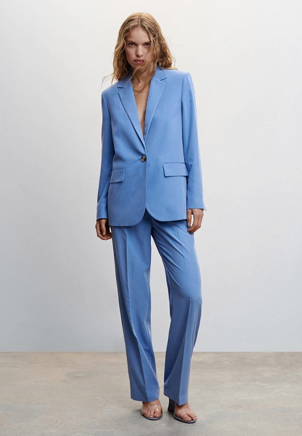 Жакет Mango голубой, размер 44, фото 2