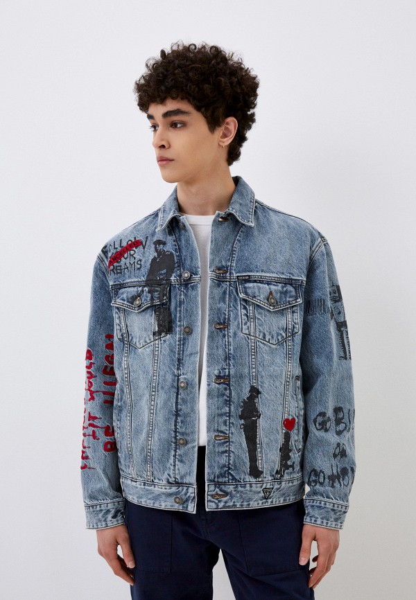 

Куртка джинсовая Guess, Голубой, Capsule_Banksy