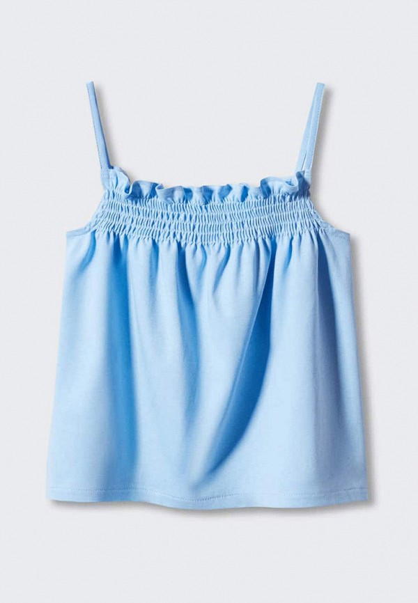 

Топ Mango Kids, Голубой, SMOCK