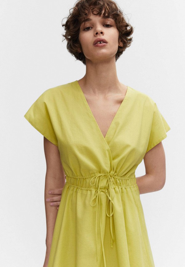 Платье Mango зеленый, размер 44, фото 4