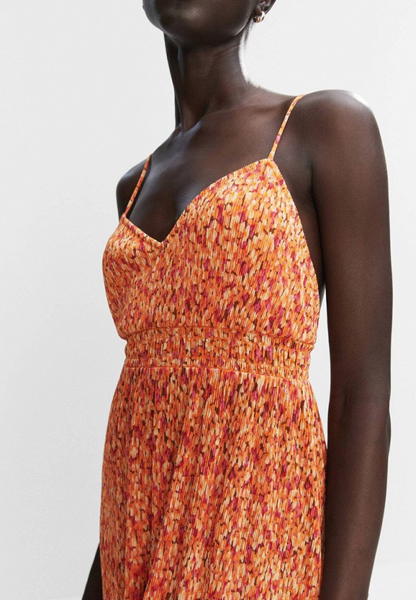 Сарафан Mango оранжевый, размер 42, фото 4