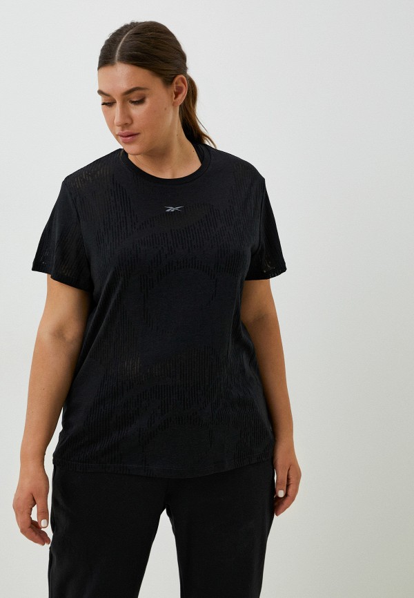 

Футболка спортивная Reebok, Черный, TS BURNOUT TEE IN