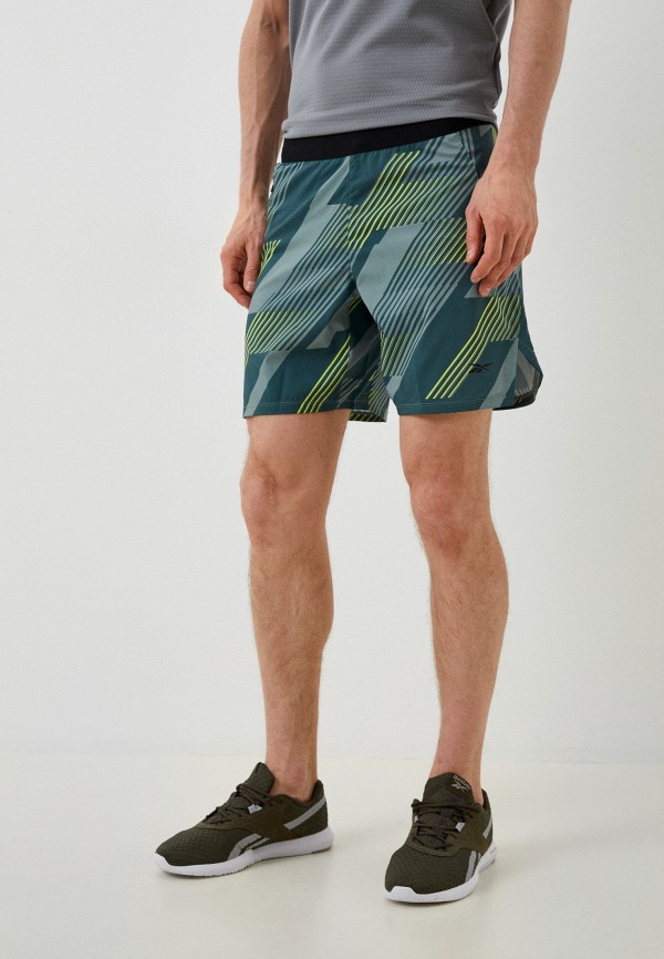 

Шорты спортивные Reebok, Зеленый, TS SPEED 3.0 AOP SHORT