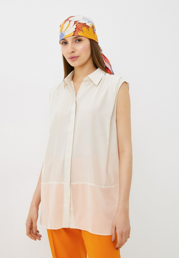 Блуза Sisley бежевого цвета