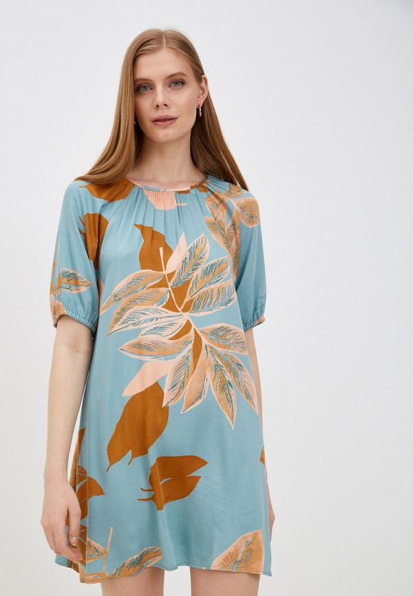 Платье Sisley бирюзового цвета
