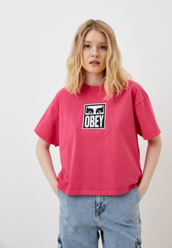 

Футболка Obey, Фуксия