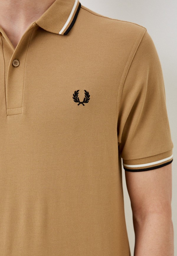 Поло Fred Perry бежевый, размер 56, фото 3
