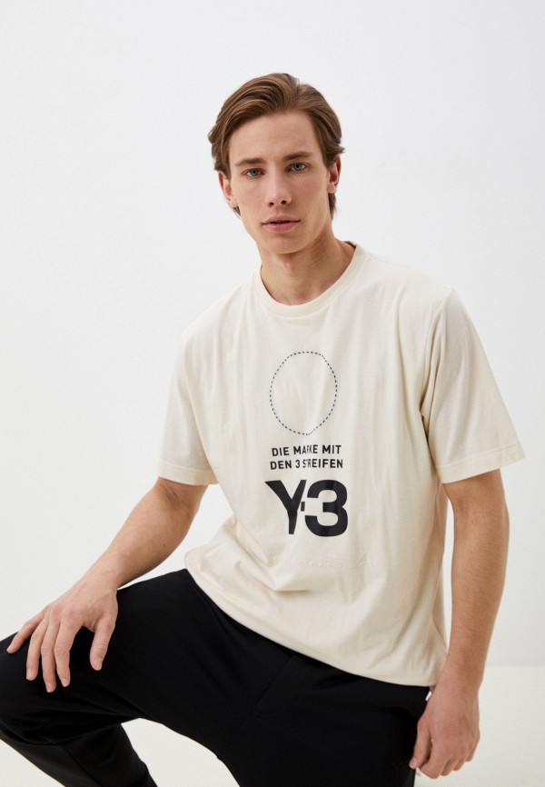 

Футболка adidas Y-3, Бежевый, M STKD SS TEE