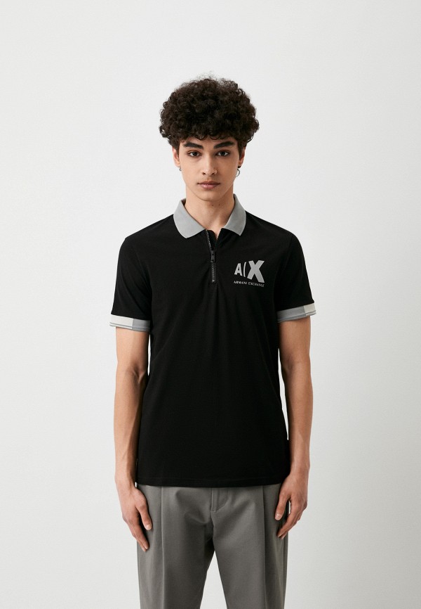 

Поло Armani Exchange, Черный