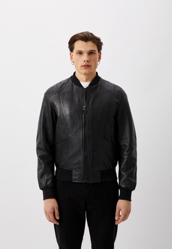 

Куртка кожаная Trussardi, Черный