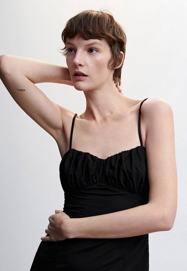 Платье Mango черный, размер 42, фото 4