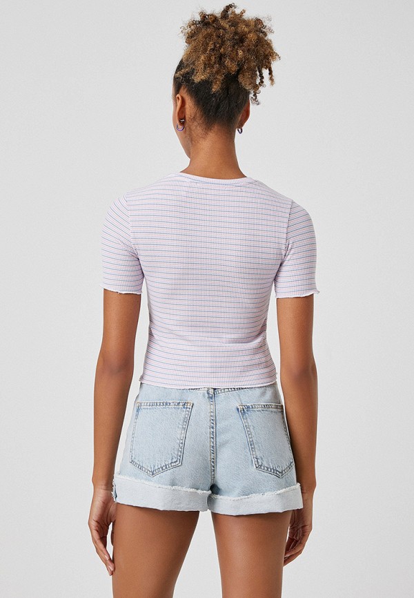 Футболка Koton фиолетовый, размер 46, фото 3