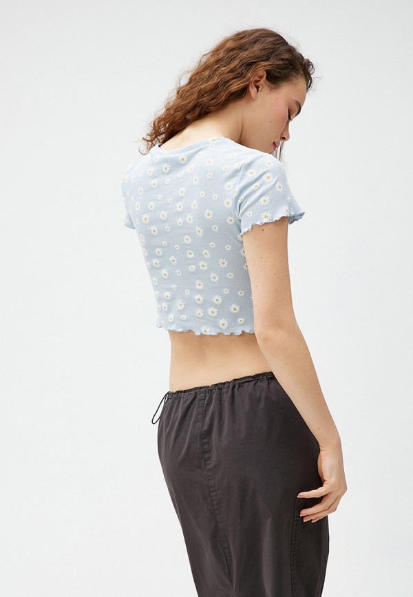 Футболка Koton голубой, размер 42, фото 2