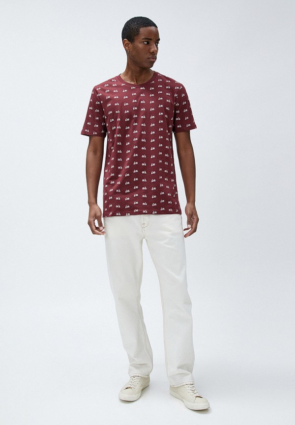 Футболка Koton бордовый, размер 48, фото 2