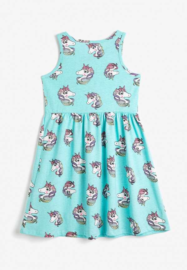 Платье Koton бирюзовый, размер 14, фото 2