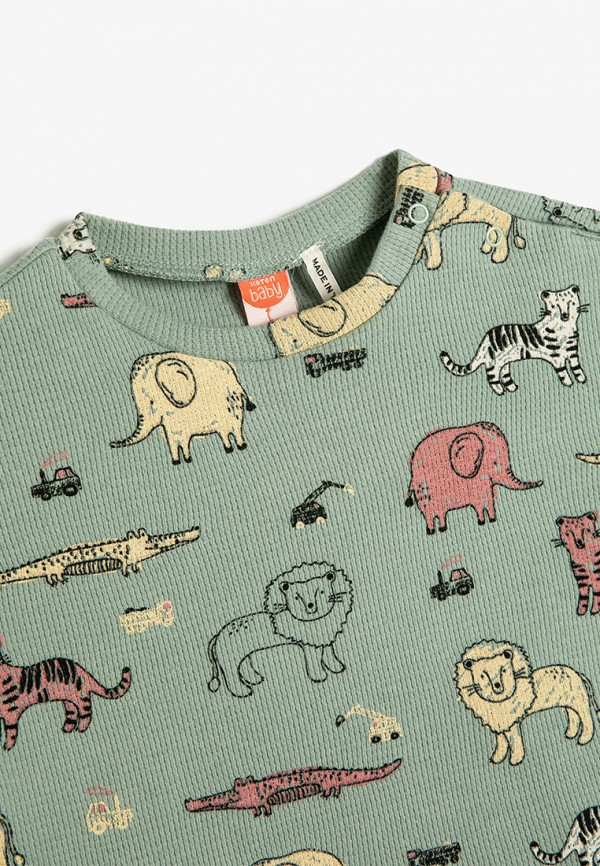 Футболка Koton бирюзовый, размер 68, фото 3