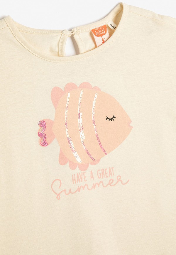 Футболка Koton желтый, размер 92, фото 3