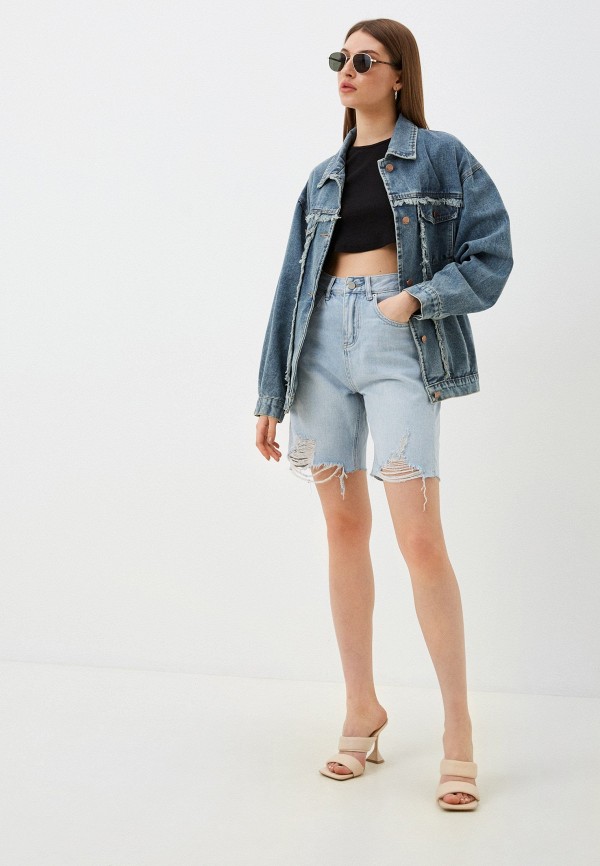 Куртка джинсовая TrendyAngel синий, размер 46, фото 2