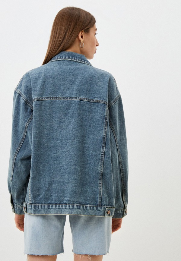 Куртка джинсовая TrendyAngel синий, размер 46, фото 3