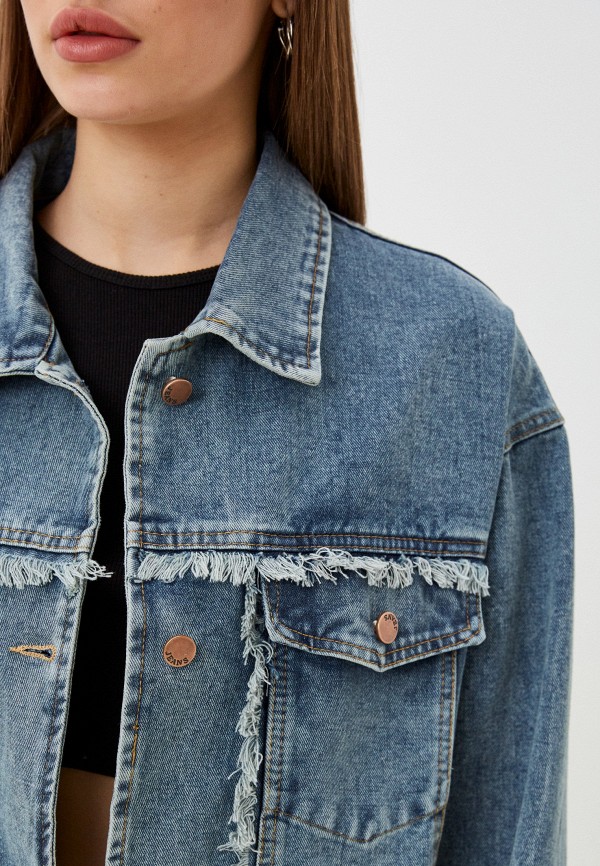 Куртка джинсовая TrendyAngel синий, размер 46, фото 4