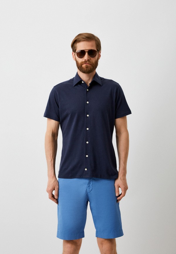 

Рубашка Hackett London, Синий, COTT/LINEN JERSEY SS