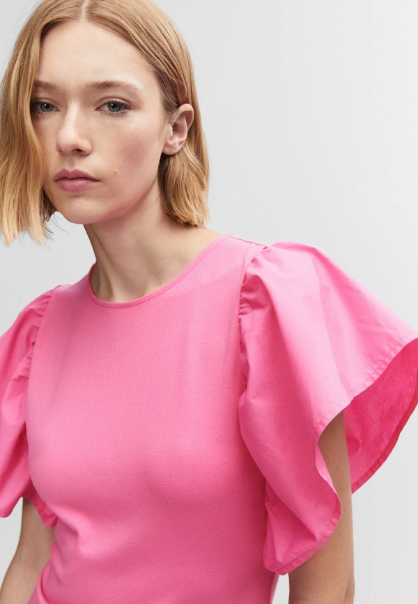 Платье Mango розовый, размер 38, фото 4