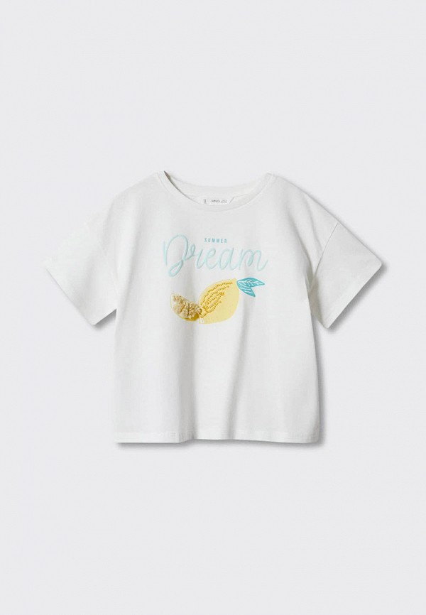 

Футболка Mango Kids, Белый, LEMON