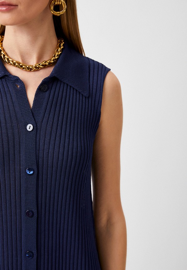 Платье Luisa Spagnoli синий, размер 42, фото 4