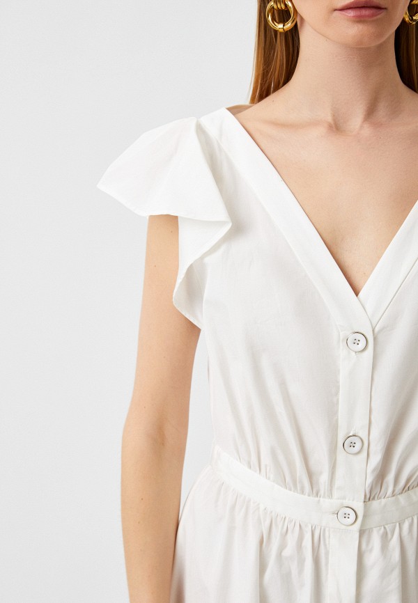 Платье Luisa Spagnoli белый, размер 46, фото 4