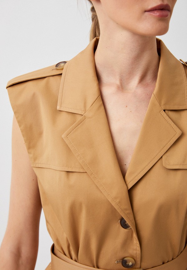 Жилет Luisa Spagnoli коричневый, размер 42, фото 4