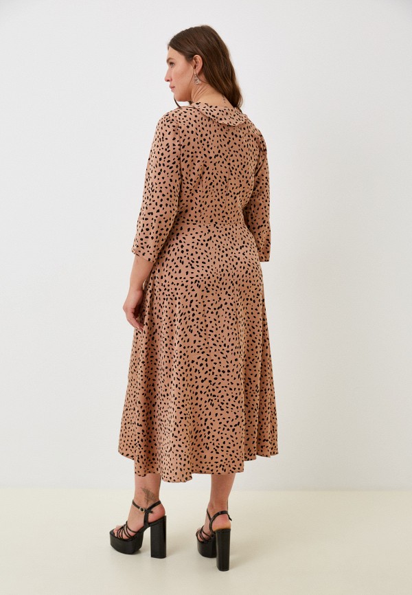 Платье Francesca Peretti коричневый, размер 52, фото 3