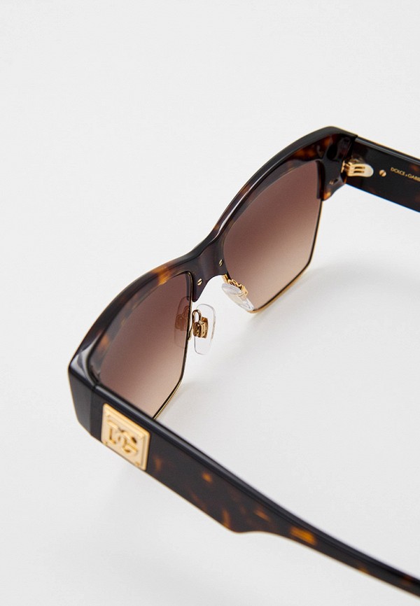 Очки солнцезащитные Dolce&Gabbana коричневый, размер 56, фото 3